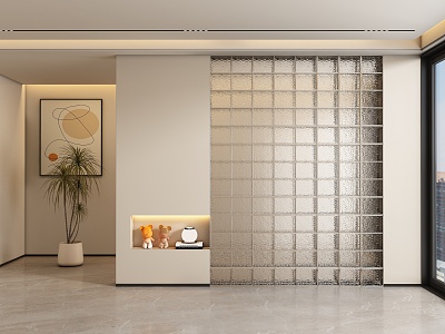 Entrance aisle partition model