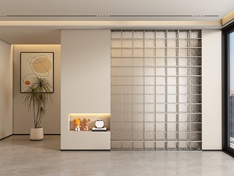 Entrance aisle partition 3d model