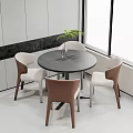 Casual tables and chairs 3d model