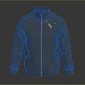 Gray Hooded Jacket With Zipper Closure Long Sleeves Front Pockets Modern Design