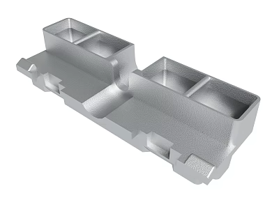 Durable Metal Mechanical Part With Multiple Slots And Structural Design 3d model