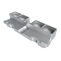 Durable Metal Mechanical Part With Multiple Slots And Structural Design