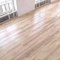 Light Colored Wooden Flooring With Natural Wood Texture And Shiny Surface In Spacious Room
