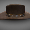 Modern cowboy hat 3d model