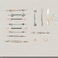 Various Stylish Decorative Handles With Metal Brass Designs For Home Cabinet Furniture Hardware
