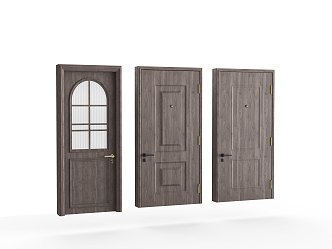 Wooden door 3d model