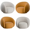 Modern Single Sofa Single Chair Single Sofa Chair Casual Sofa 3d model
