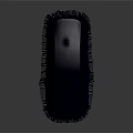 Covered Car Silhouette With Dark Fabric Cover in Simple Background Setting 3d model