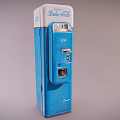 Retro Blue Coca-Cola Commercial Vending Machine With Classic Design For Business Use