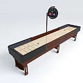 Professional Air Hockey Table With Wooden Frame Smooth Playing Surface Electronic Scoreboard And Sturdy Legs