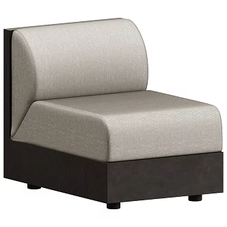 101 Copenhagen Modern Minimalist Fabric Leisure Chair Sofa Chair Single Person Sofa 3d model
