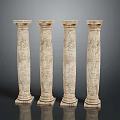 Columns Stone Columns Stone Columns Old Columns Roman Columns Roman Columns Classical Columns Greek Columns 3d model