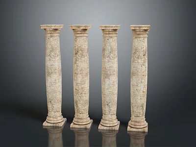 Columns Stone Columns Stone Columns Old Columns Roman Columns Roman Columns Classical Columns Greek Columns 3d model