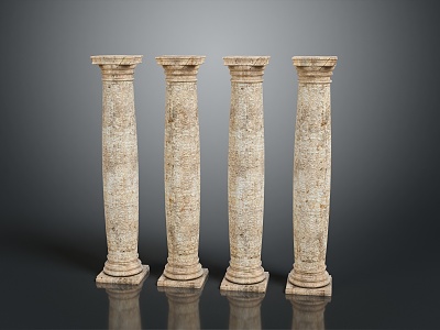 Columns Stone Columns Stone Columns Old Columns Roman Columns Roman Columns Classical Columns Greek Columns 3d model