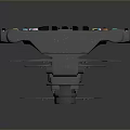 Ergonomic Carbon Fiber Steering Wheel With Blue Grip And Metal Center Structure