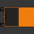 Orange Beta Tank Tool Cart With Multiple Compartments And Wheels