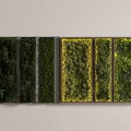 Green Plant Wall With Multiple Panels Various Green Shades Decorative Wall Design