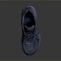 Blue Running Shoes With Mesh Upper And Rubber Sole Lace Up Athletic Design