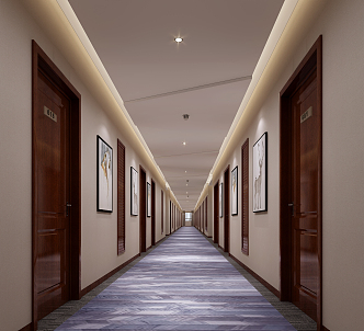 Modern Aisle Corridor 3d model