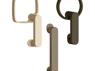 Modern Minimalist Hooks With Different Stylish Shapes And Sleek Finishes 3d model