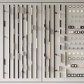 Modern downlight spot lamp magnetic attraction track spot lamp steering spot lamp linear lamp grid lamp 3d model