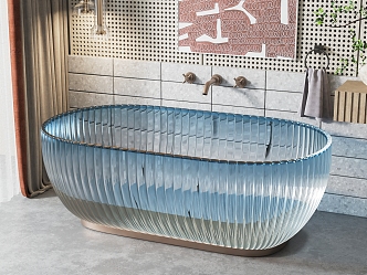 Acrylic Bathtub Modern Bathtub 3d model