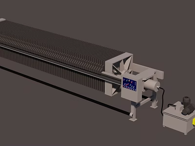 modern filter press 3d model