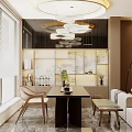 Modern Cozy Integrated Living And Dining Room With Premium Wood Finishes And Elegant Soft Lighting