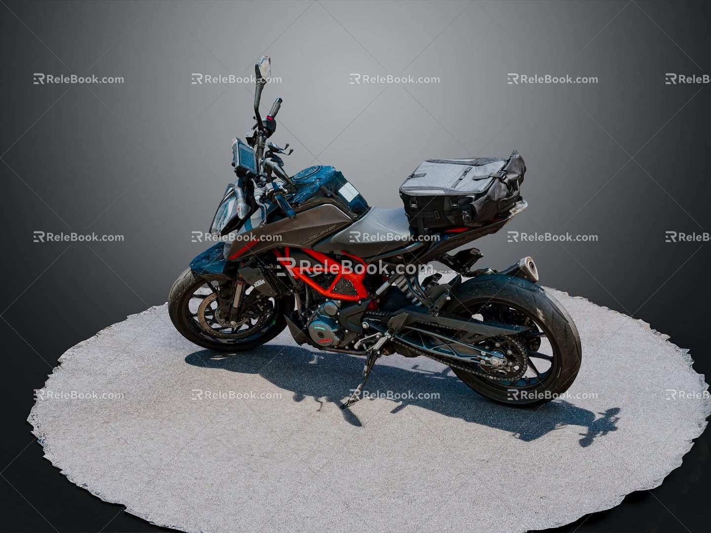 Motorcycle Two Wheels Motocross Motorcycle Road Race Motorcycle 3d model