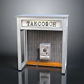 Vintage Metal Cash Register Cabinet With Secure Lock For Daily Storage And Transactions