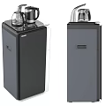 Modern Home Water Dispensers With Hot Water Kettle In Black And Gray