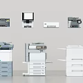 Office Electrical Appliances Including Printers Copiers And Multifunction Devices For Modern Workspace 3d model