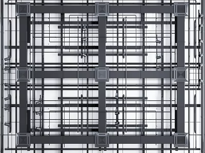 Industrial Pipe Network Structure Layout Design For Construction Projects 3d model