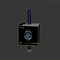 Swiss Movement Watch With Blue Dial And Metal Strap In Box Packaging
