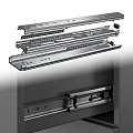 Dining Table Drawer Slides Metal Hardware with Size Range 250 to 700 mm
