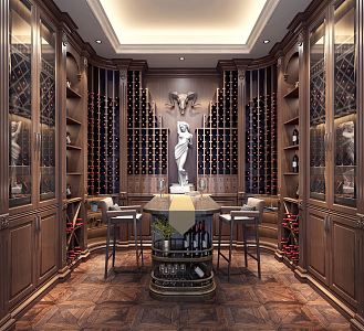 American Wine Cellar 3d model