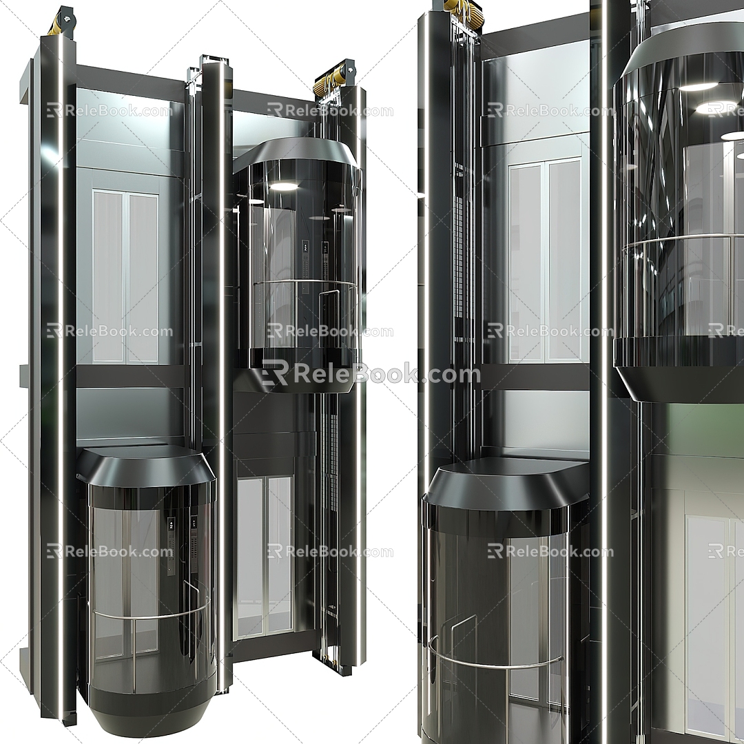 Sightseeing Elevator Modern Elevator 3d model