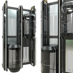 Sightseeing Elevator Modern Elevator 3d model