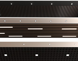 Modern Ceiling Square Ceiling Grille Ceiling 3d model