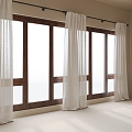 curtain gauze curtain curtain window 3d model