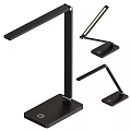 Modern Black Desk Lamp With Adjustable Arm Stable Base And Multiple Angles