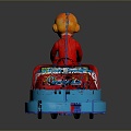 Bumper Car Collision Car Skyless Bumper Car Toy 3d model