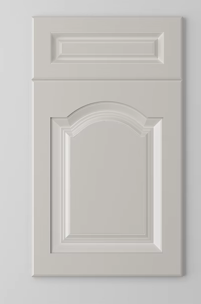 White Wardrobe Door with Arched Panel and Decorative Design for Home Interior 3d model