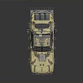 Post Apocalyptic Armored Vehicle With Spikes Solar Panels And Rustic Design 3d model