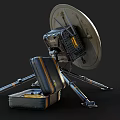 Portable Commercial Satellite Dish Equipment With Tripod Stand And Tool Case