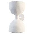 Set of Two White Textured Modern Wall Lamps for Home Interior Lighting