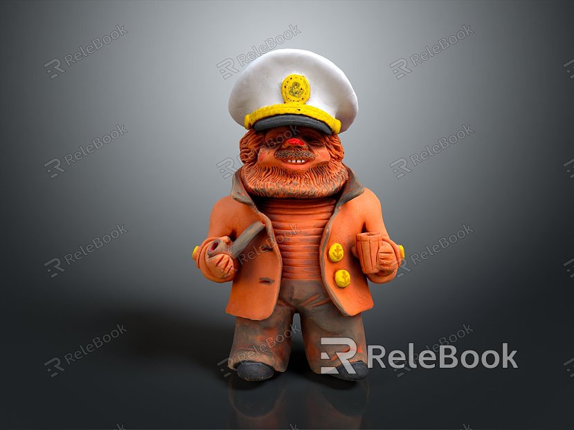 Sailor Man Portrait Cartoon Character Cartoon Portrait Man Portrait Man Portrait model