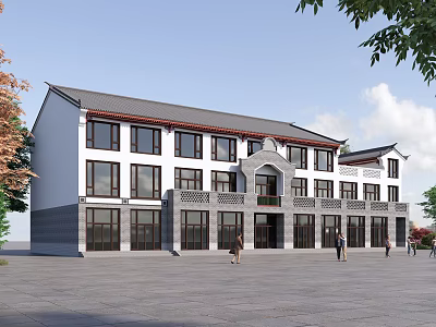 Chinese Architecture Antique Architecture Shop Street View Homestay Catering 3d model