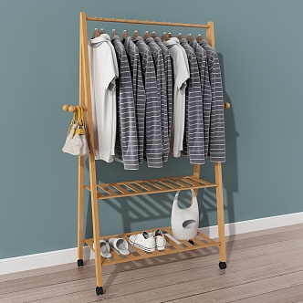 Nordic clothes hanger 3d model