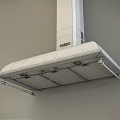 Modern Kitchen Range Hood Appliance With Built In Lights Filters And SHARP Design 3d model